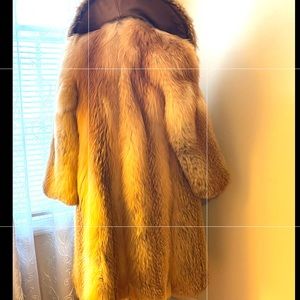 100% Genuine Red Fox Fur Coat